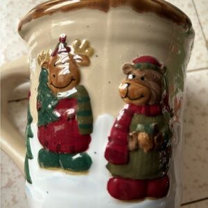 Heartland Christmas Large Mug Hand painted 18oz Discontinued Rare Find New